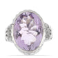 Silberring mit Rose De France Amethyst