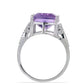 Silberring mit Rose De France Amethyst