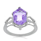 Silberring mit Rose De France Amethyst