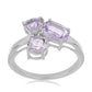 Silberring mit Rose De France Amethyst