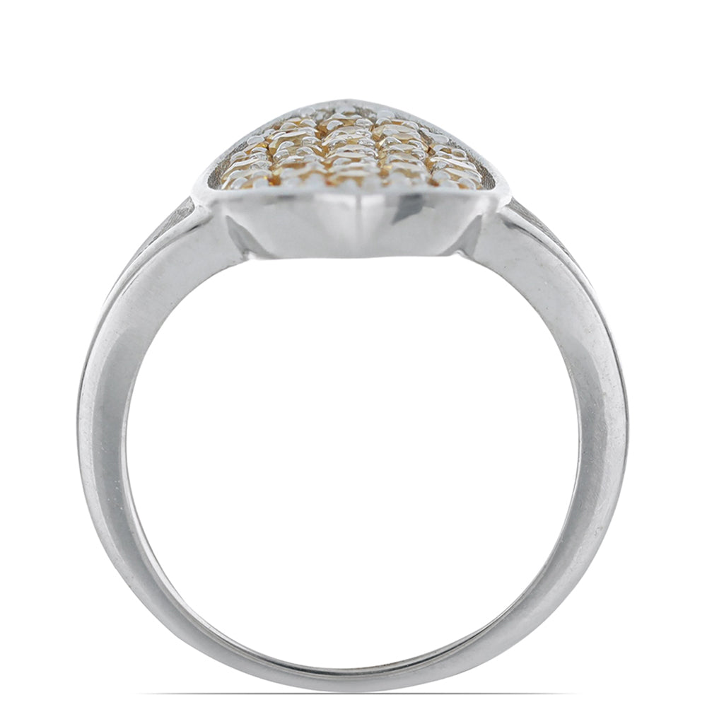 Silberring mit Zitrin aus dem Ural 2 