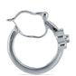 Silberohrringe mit Rose De France Amethyst