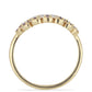 Goldplattierter Silberring mit Rose De France Amethyst und weißem Topas
