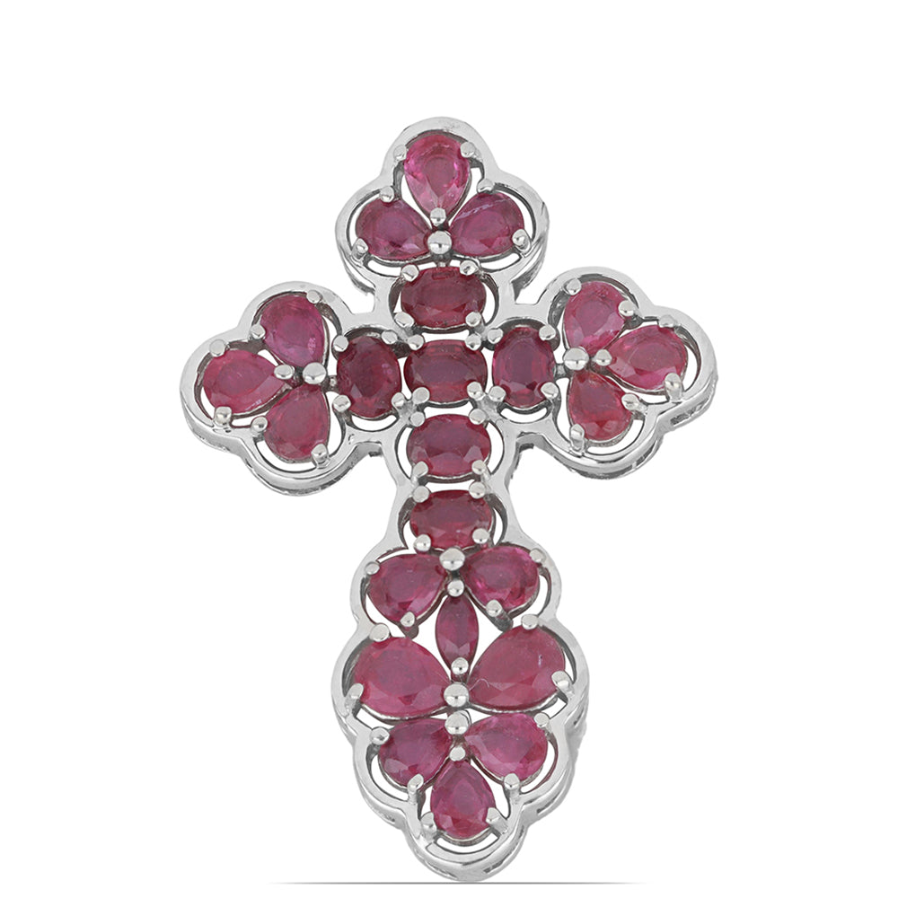 Silberanhänger mit Rubin aus Madagaskar 1 