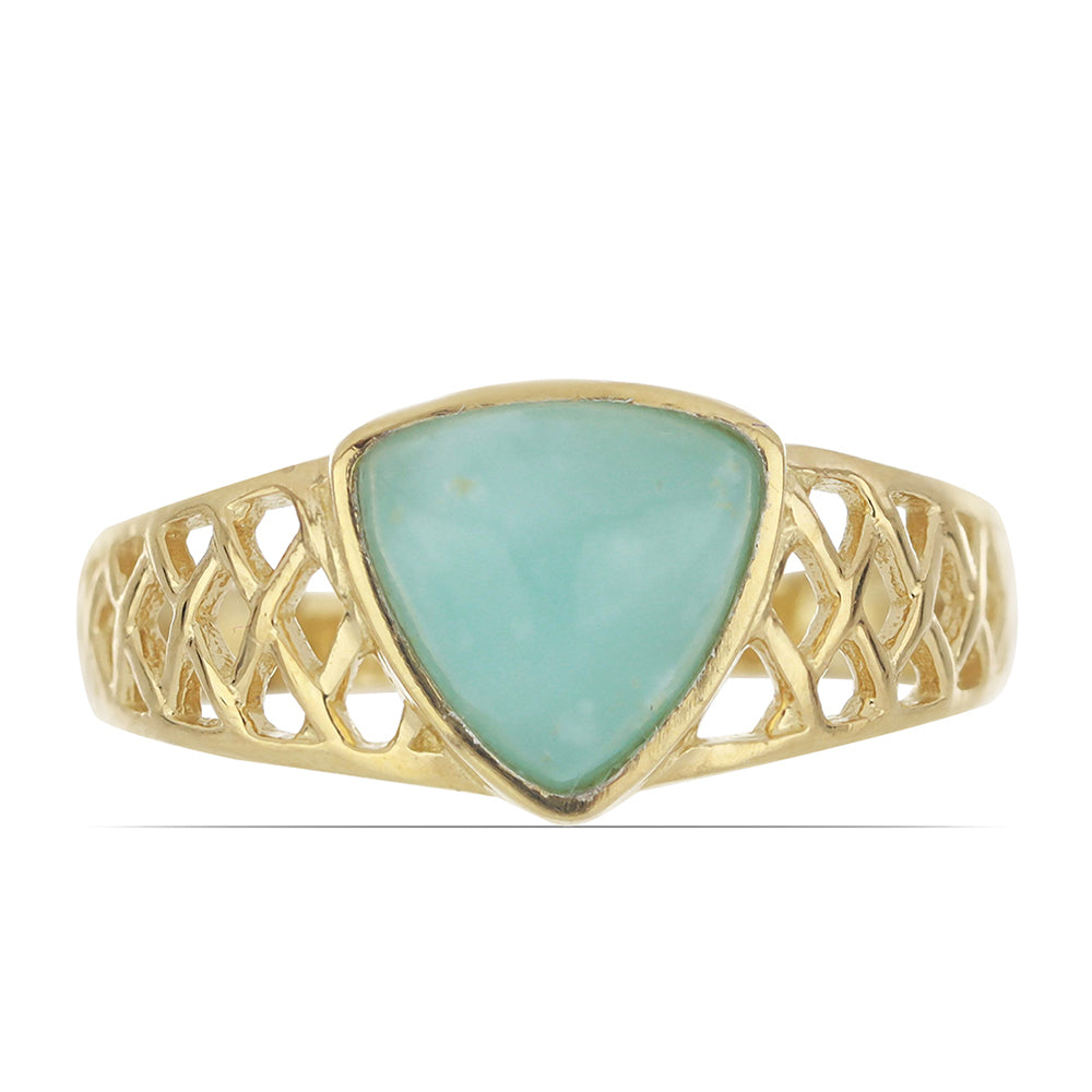 Goldplattierter Silberring 1 