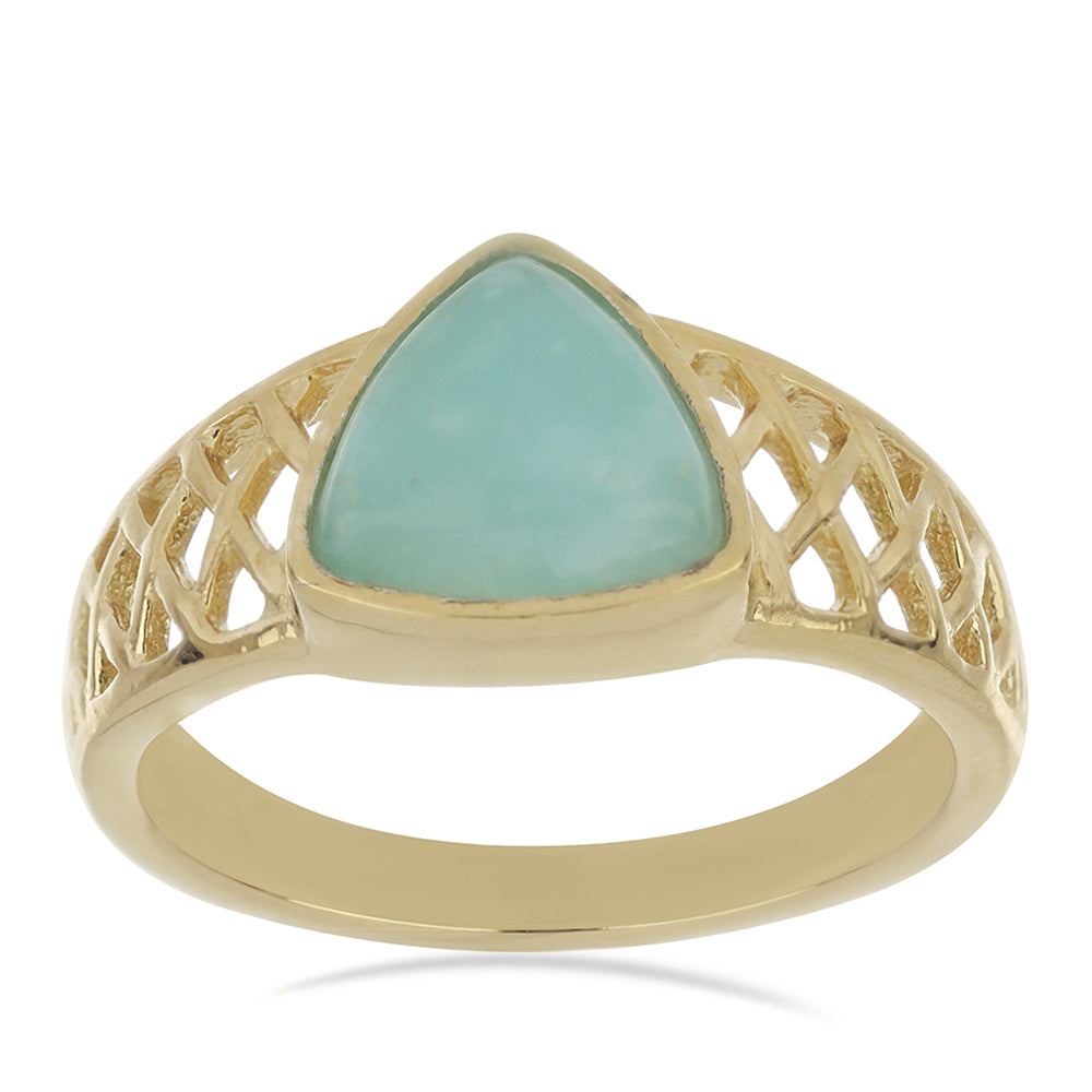 Goldplattierter Silberring 2 