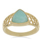 Goldplattierter Silberring