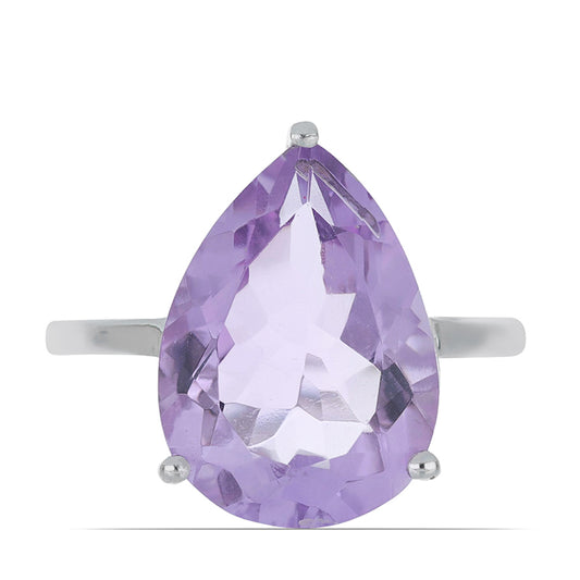Silberring mit Rose De France Amethyst