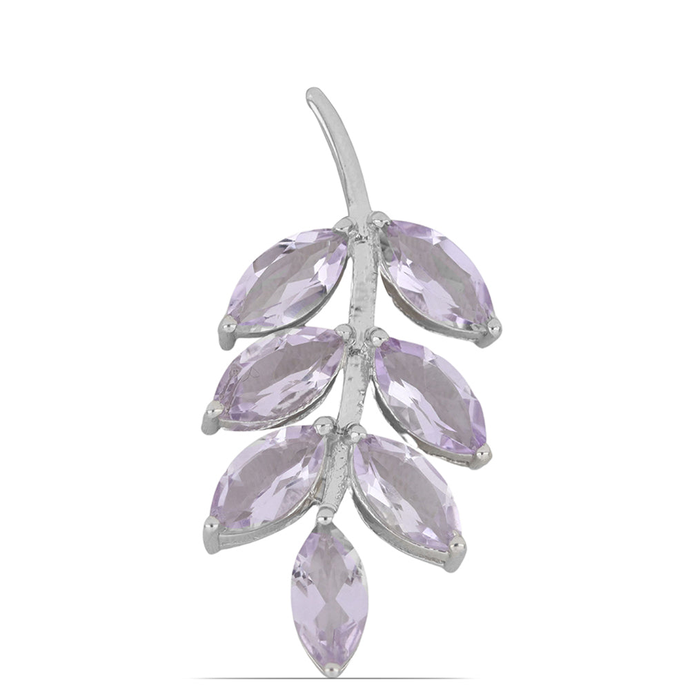Silberanhänger mit Rose De France Amethyst
