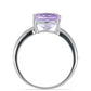 Silberring mit Rose De France Amethyst