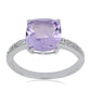 Silberring mit Rose De France Amethyst