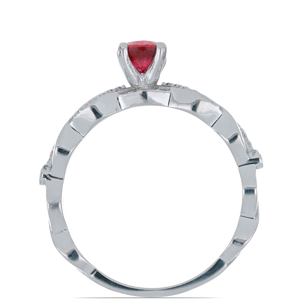 Silberring mit Rubin aus Madagaskar 4 