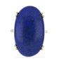 Goldplattierter Silberring mit Lapislazuli aus Badakhshan