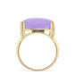 Goldplattierter Silberring mit lavendelfarbenem Jadeit aus Marsden River