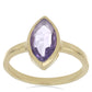 Goldplattierter Silberring mit Amethyst aus Vera Cruz
