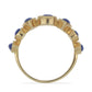 Goldplattierter Silberring mit Lapislazuli aus Badakhshan