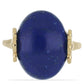 Goldplattierter Silberring mit Lapislazuli aus Badakhshan