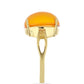 Goldplattierter Silberring mit Karneol