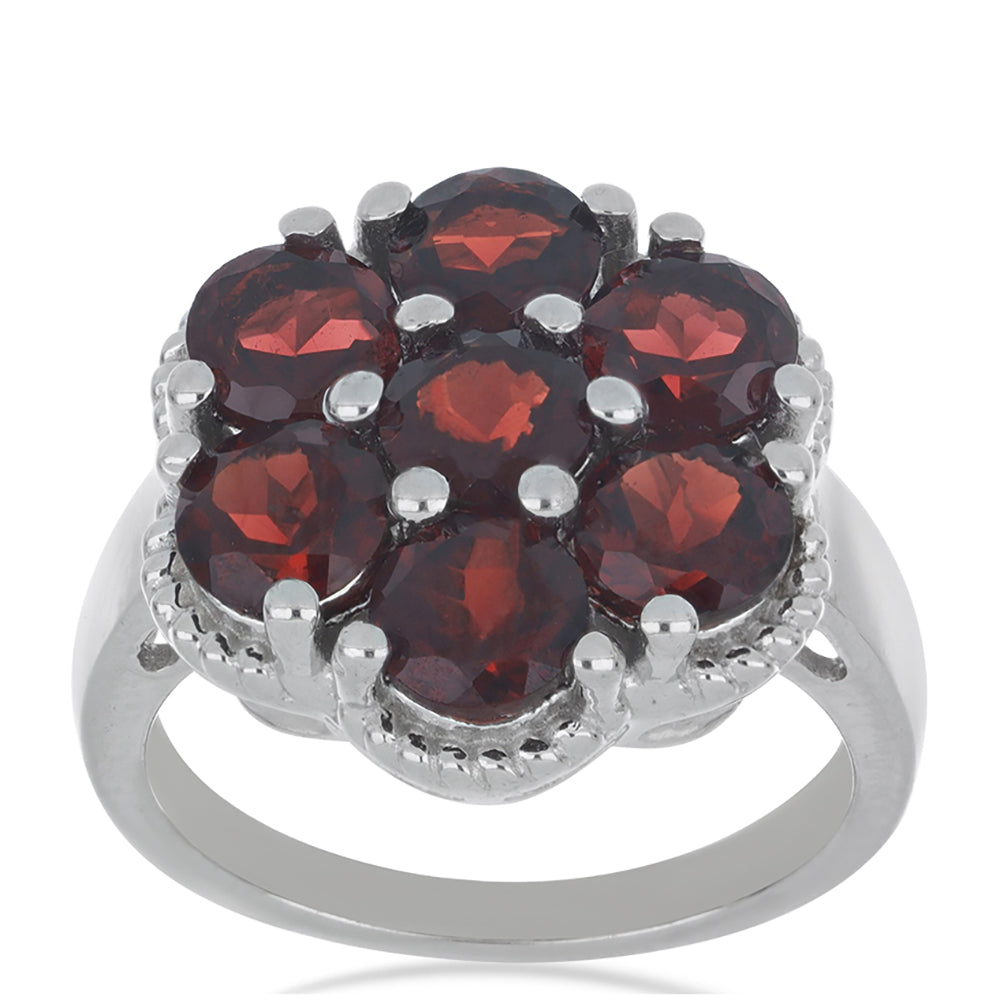 Silberring mit Barton Granat 2 