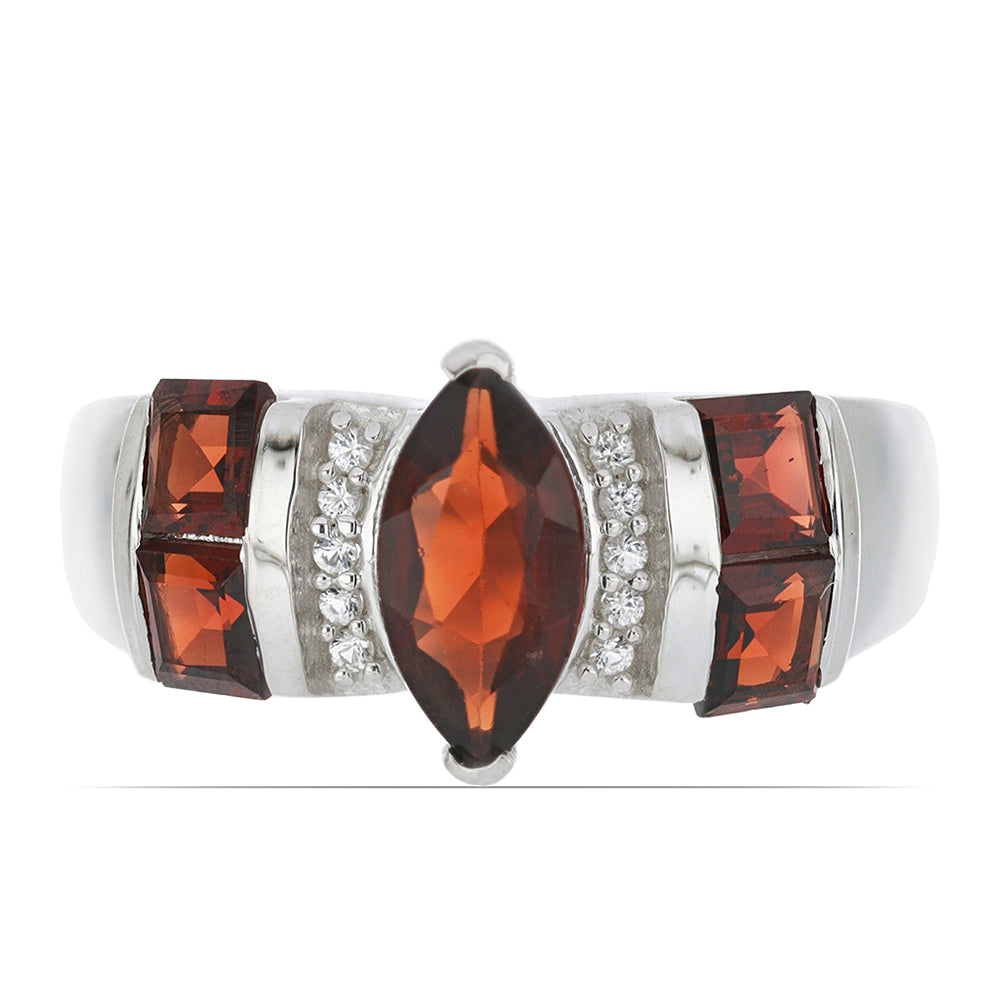 Silberring mit Barton Granat