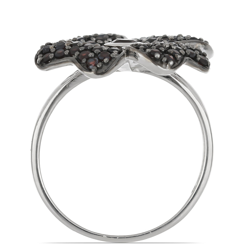 Silberring mit Barton Granat 3 