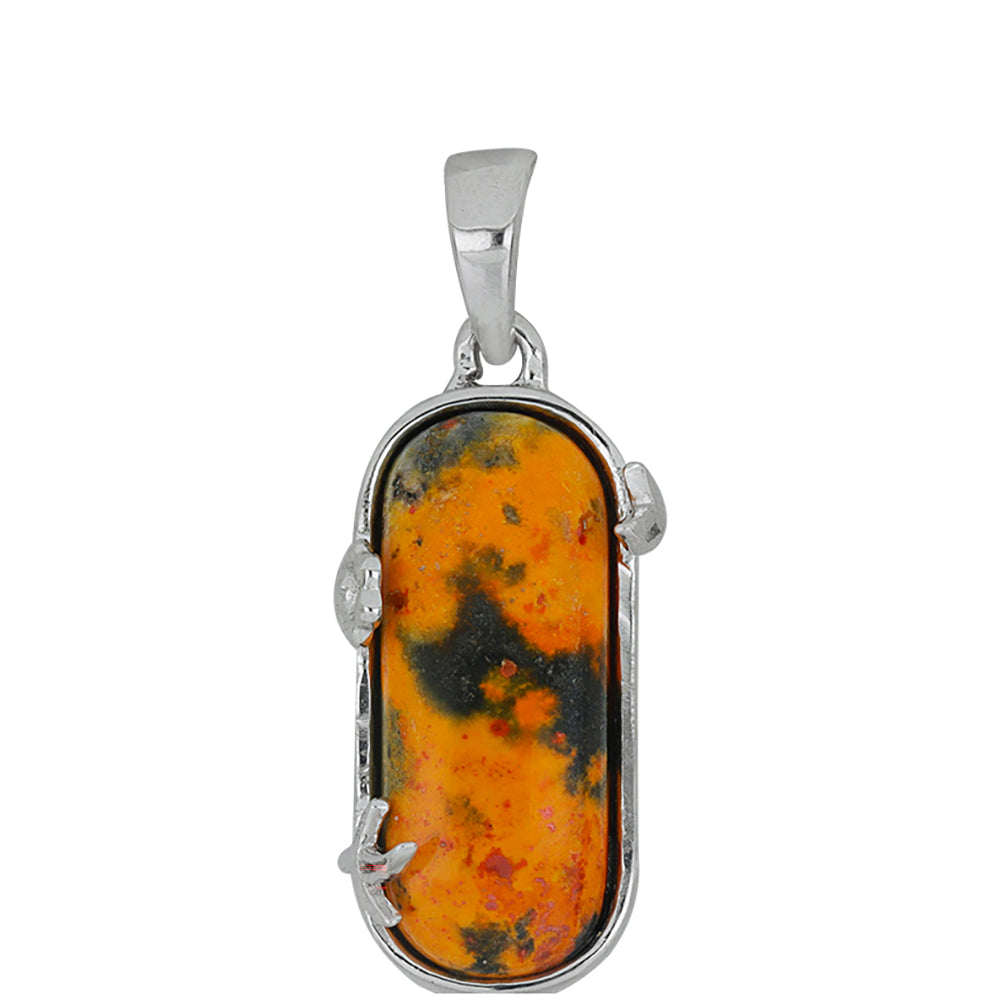 Silberanhänger mit Hummeljaspis aus Martapura 1 