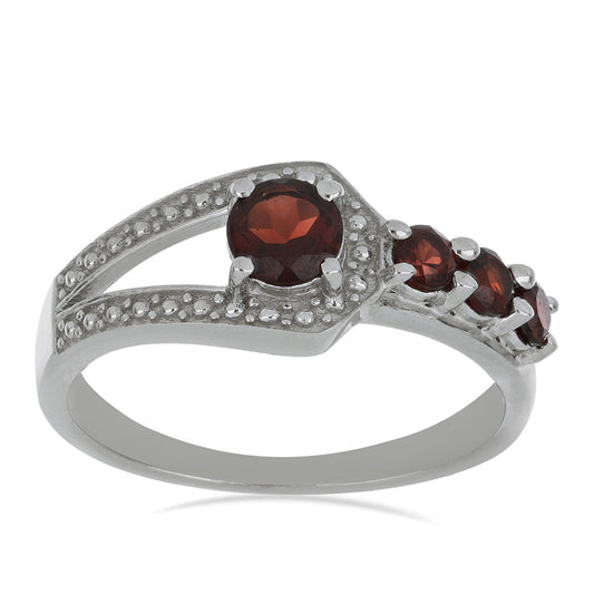 Silberring mit Barton Granat