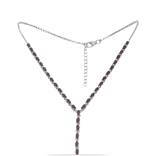 Silberhalskette mit Barton Granat