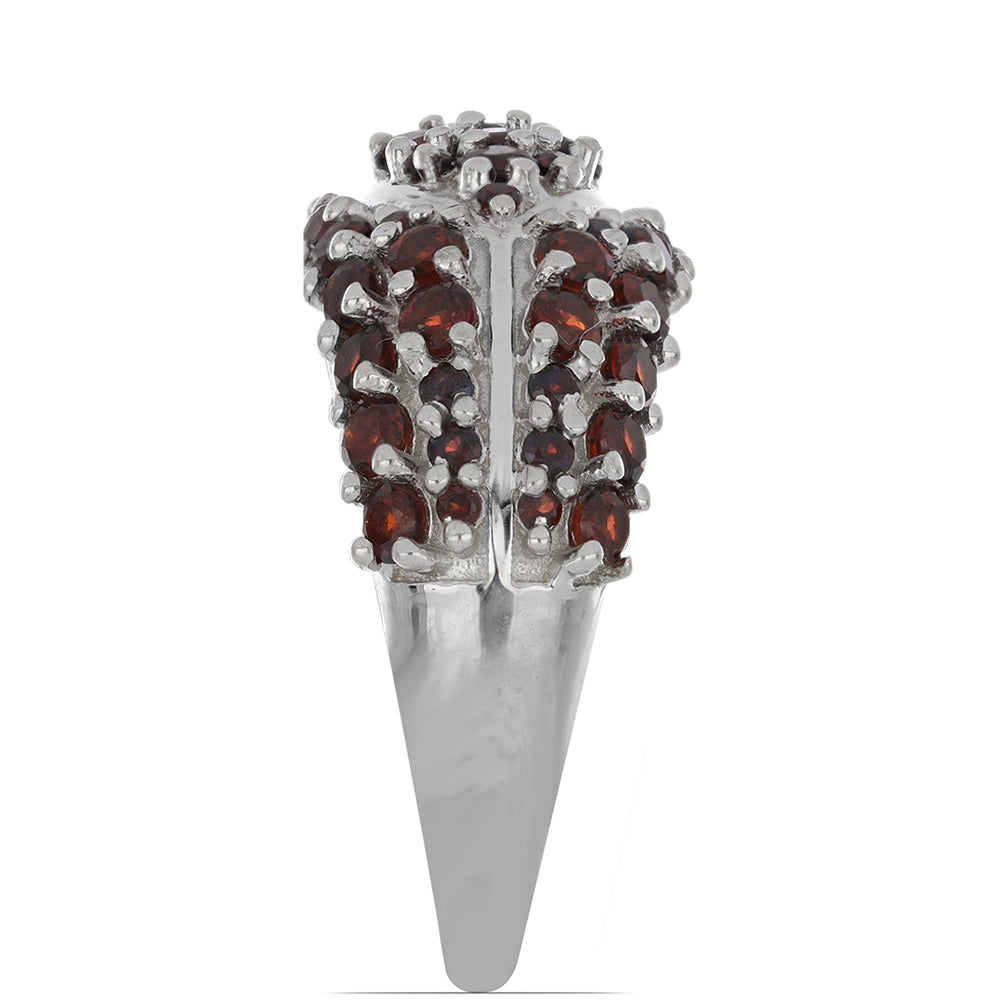 Silberring mit Barton Granat 4 
