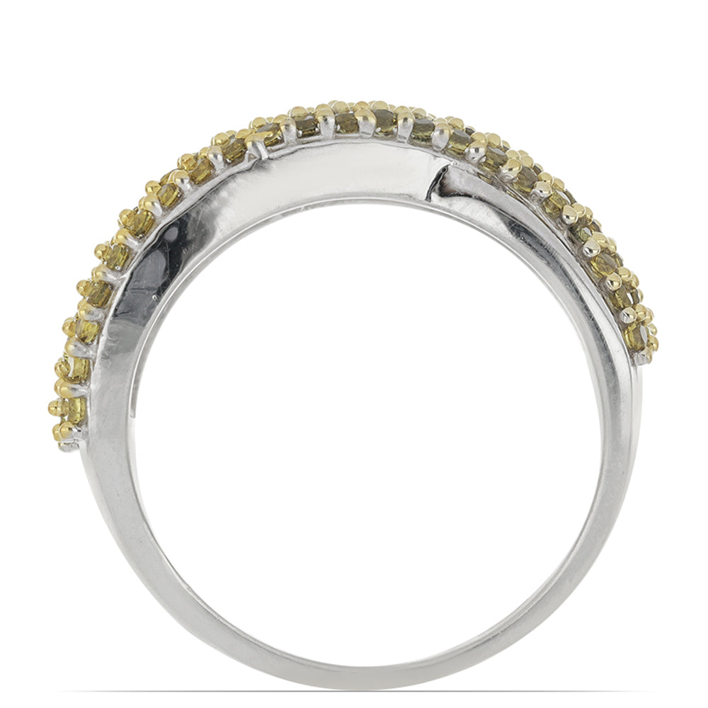 Silberring mit Zitrin aus dem Ural 3 