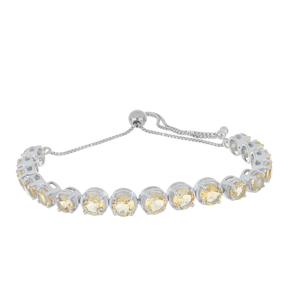 Silberarmband mit Zitrin aus dem Ural 1 