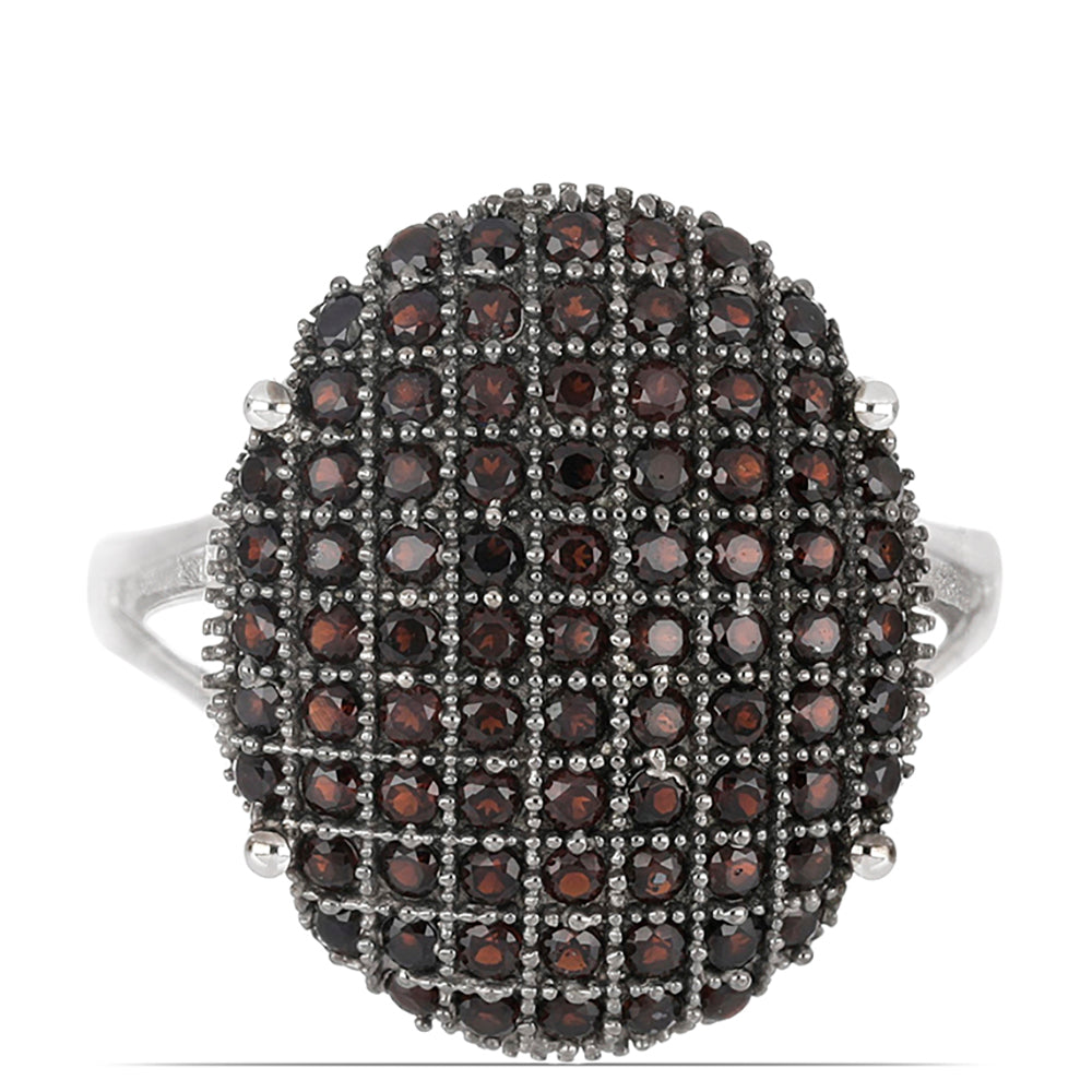 Silberring mit Barton Granat 1 