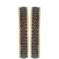 Goldplattierte Silberohrringe mit Barton Granat