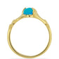 Goldplattierter Silberring mit blauem äthiopischem Opal aus Lega Dembi