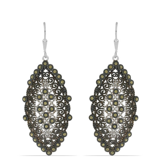 Silberohrringe mit österreichischem Markasit