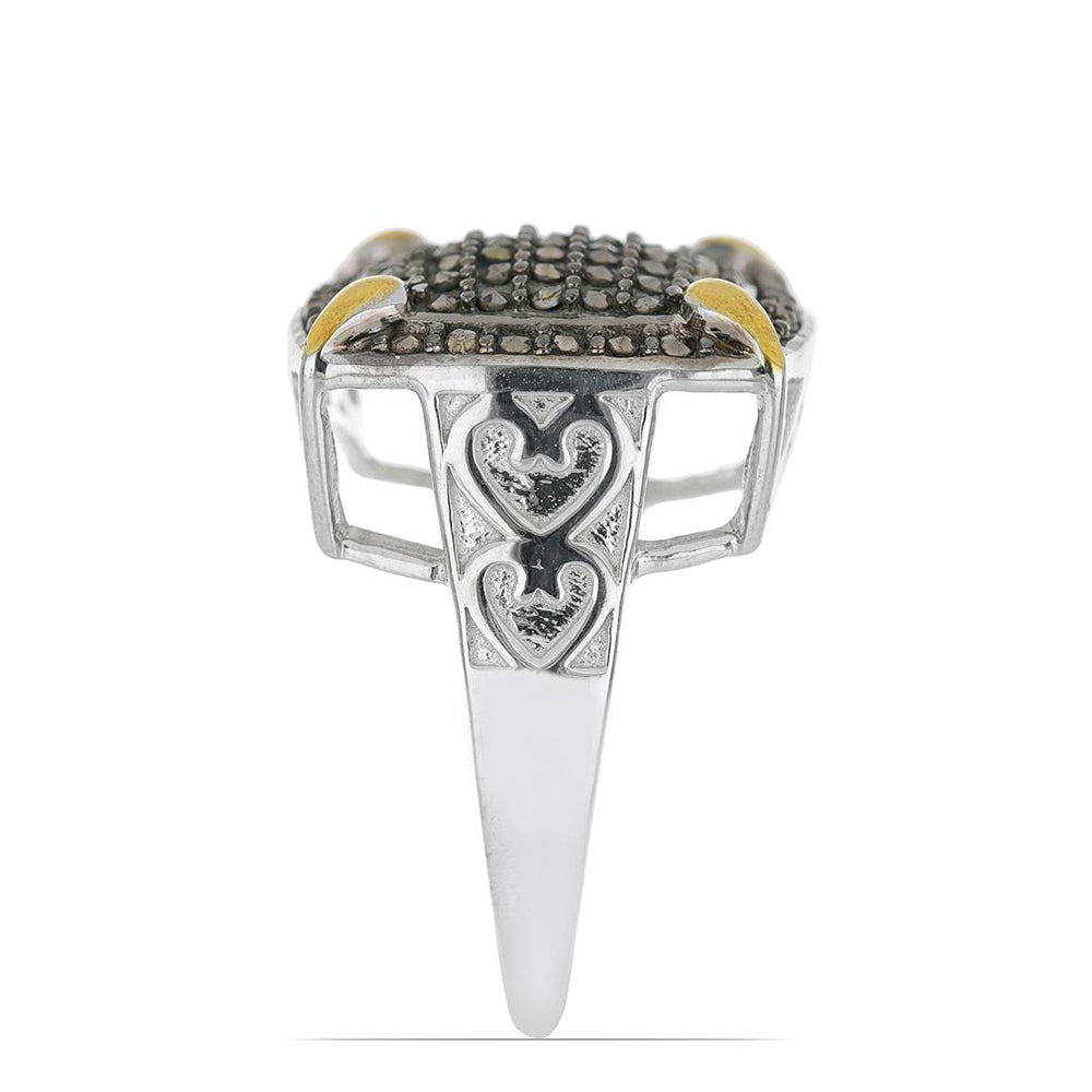 Silberring mit österreichischem Markasit 3 