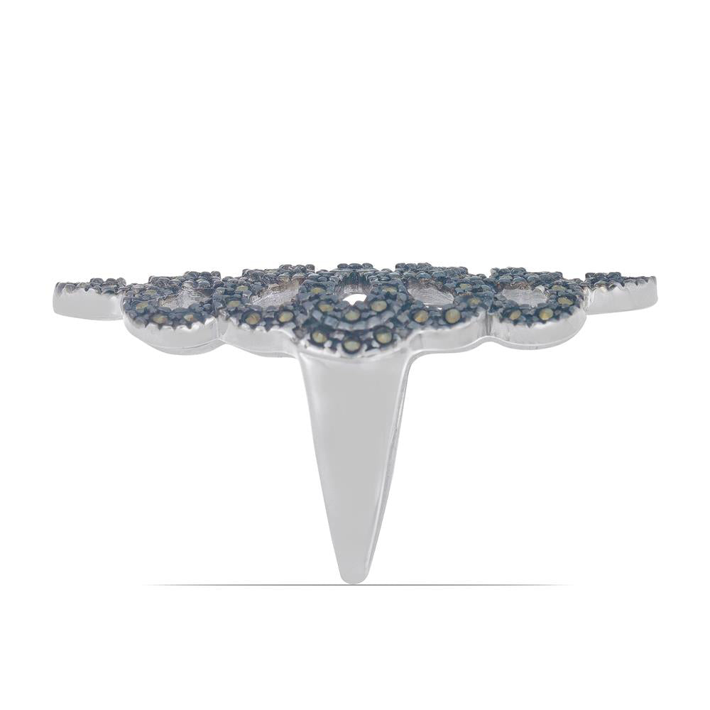 Silberring mit österreichischem Markasit 4 