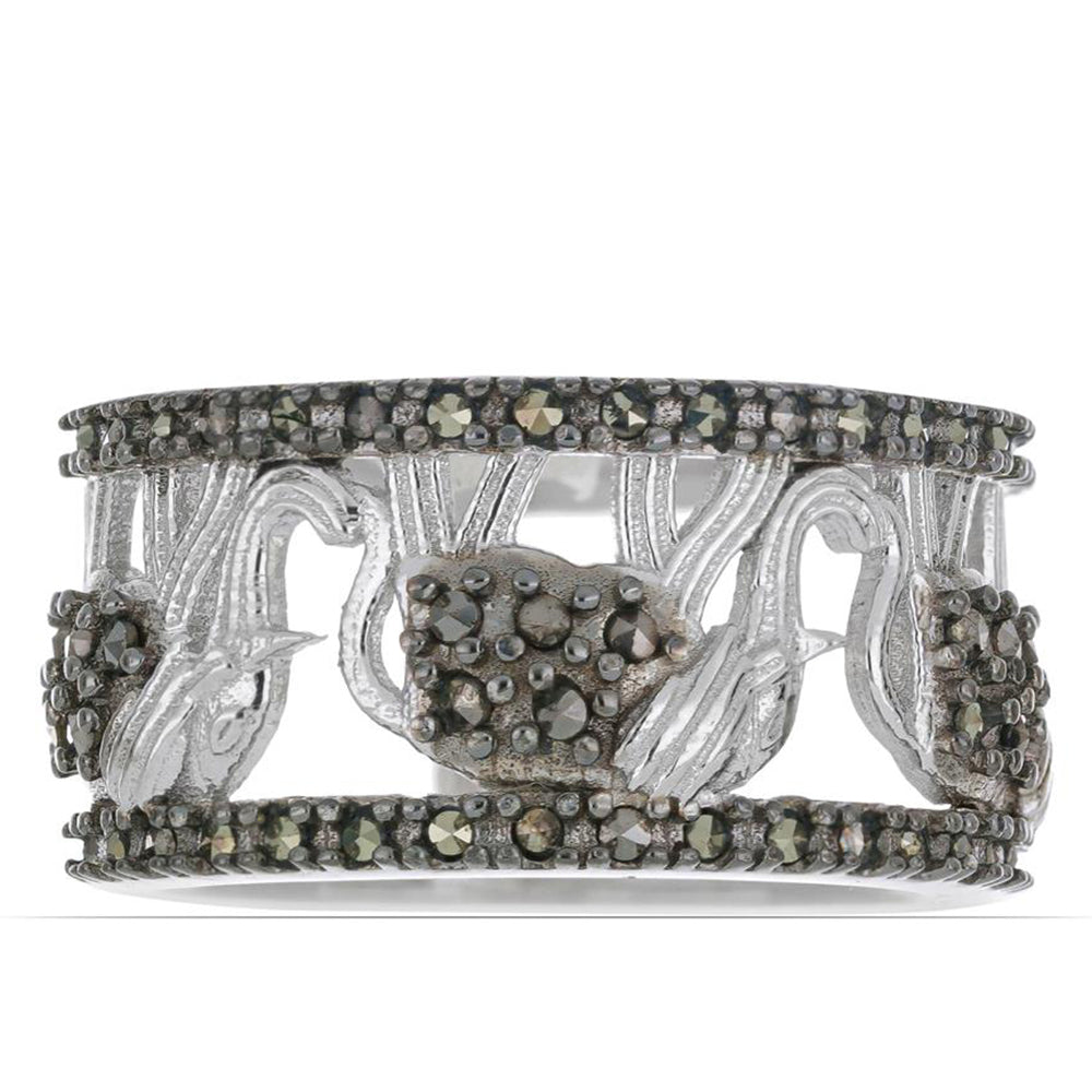 Silberring mit österreichischem Markasit