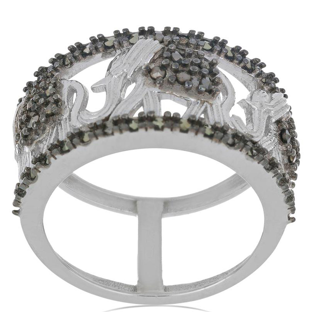 Silberring mit österreichischem Markasit 4 