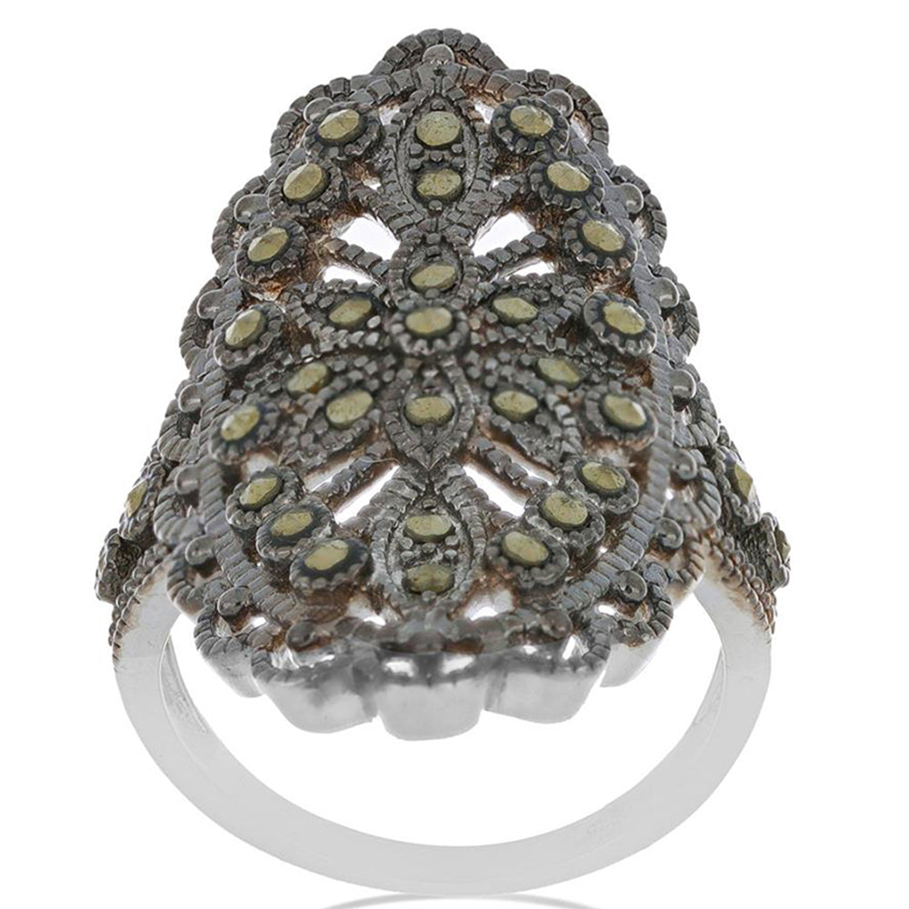 Silberring mit österreichischem Markasit 4 