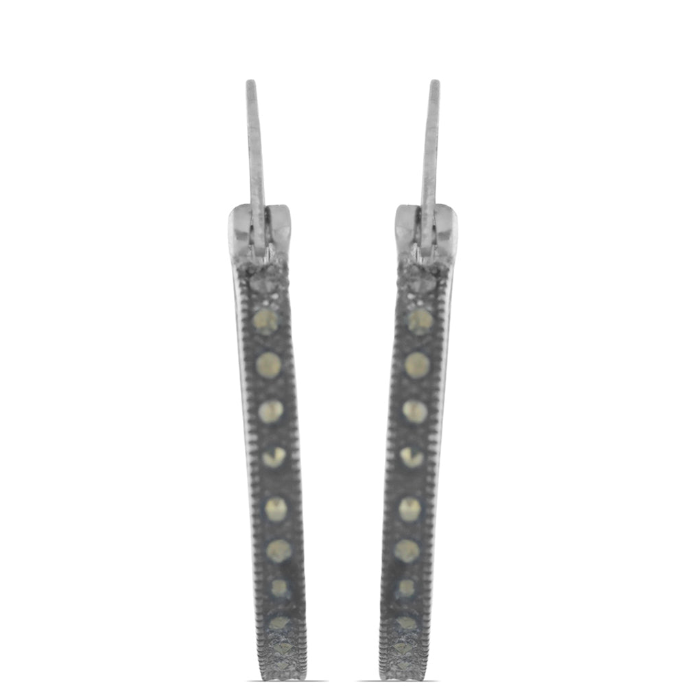 Silberohrringe mit österreichischem Markasit