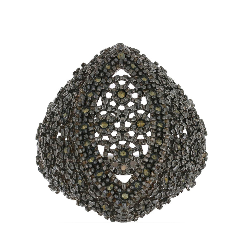 Silberring mit österreichischem Markasit 1 