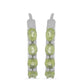 Silberohrringe mit Peridot aus Changbai