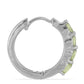 Silberohrringe mit Peridot aus Changbai