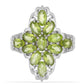Silberring mit Peridot aus Changbai