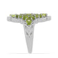 Silberring mit Peridot aus Changbai