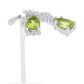 Silberring mit Peridot aus Changbai und weißem Topas