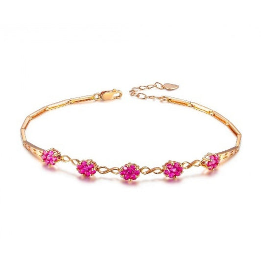 Silberarmband mit Rubin aus Madagaskar