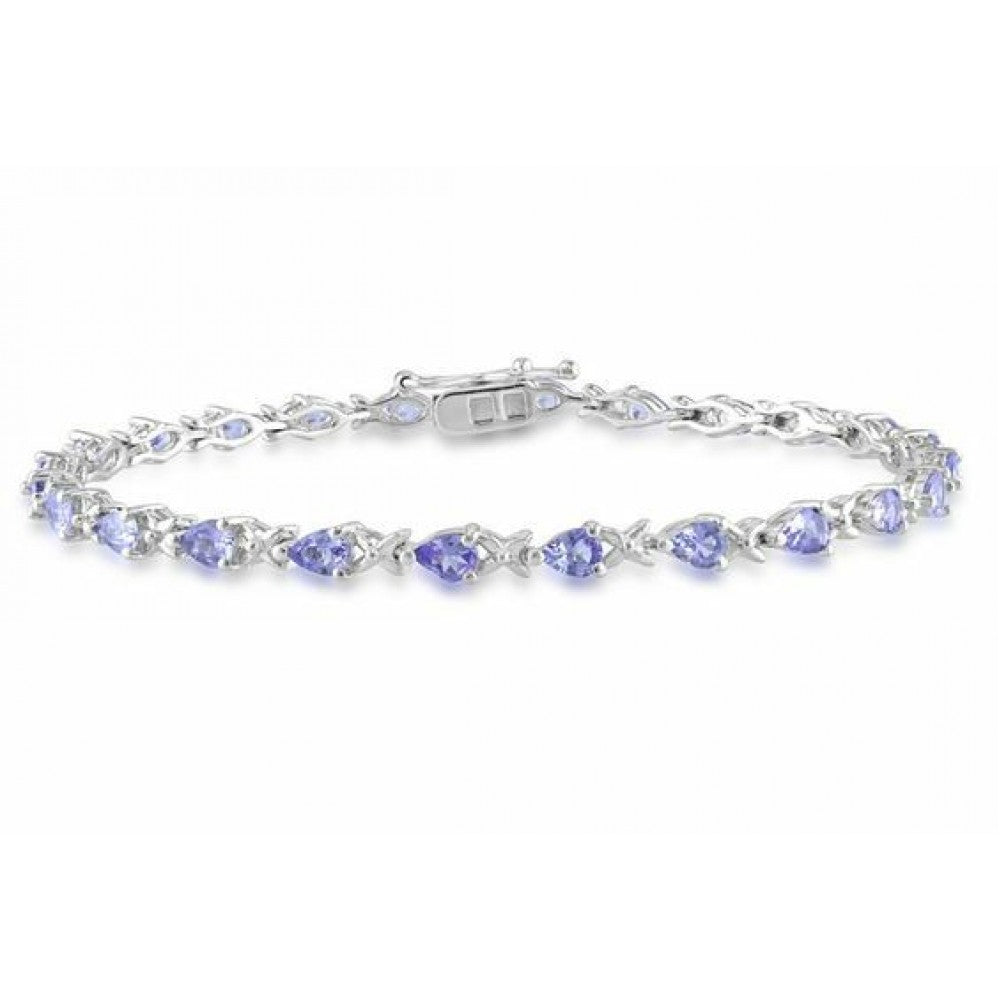 Silberarmband mit Tansanit 1 
