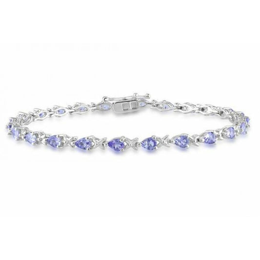 Silberarmband mit Tansanit